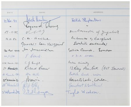 Lot #186 Li Peng and Notables Signed Guestbook - Image 2