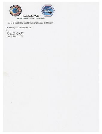 Lot #482 Skylab 2 Signed Cover - Image 4