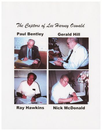 Lot #286 Kennedy Assassination: Souvenir Typescript Signed by the (4) Captors of Lee Harvey Oswald - Image 3