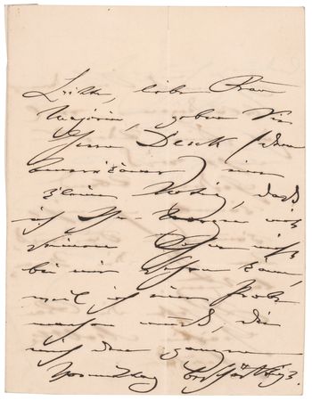 Lot #664 Clara Schumann Autograph Letter Signed - Image 1