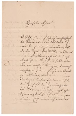 Lot #646 Friedrich von Flotow Letter Signed - Image 1