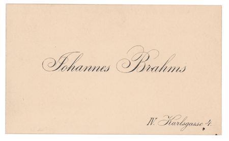 Lot #610 Johannes Brahms Handwritten Note - Image 2