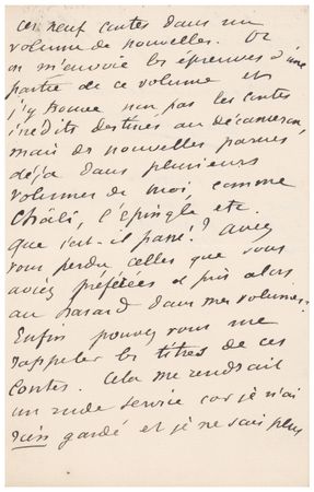 Lot #544 Guy de Maupassant Autograph Letter Signed - Image 2