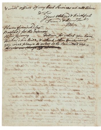 Lot #146 John Hancock Autograph Letter Signed - Image 2