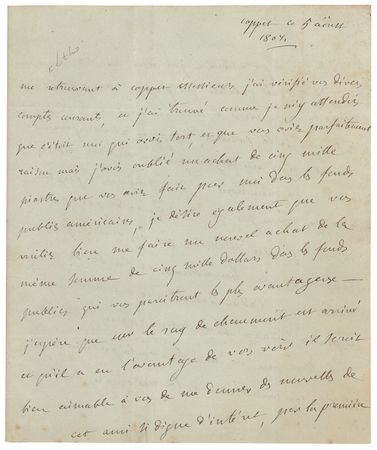 Lot #549 Madame de Stael Autograph Letter Signed - Image 1
