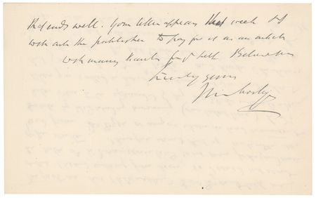 Lot #309 Norman Lockyer Autograph Letter Signed - Image 3