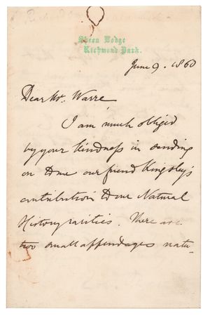 Lot #326 Richard Owen: 