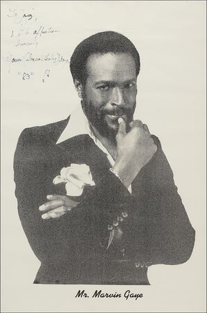Lot #701 Marvin Gaye Signed Poster - Image 1