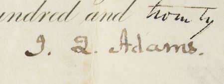 Lot #14 John Quincy Adams and Henry Clay Document Signed - Image 2