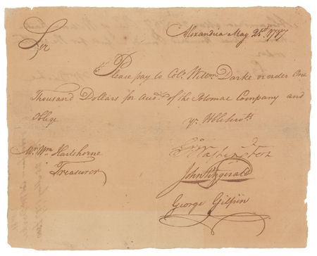 Lot #1 George Washington Document Signed - Image 1