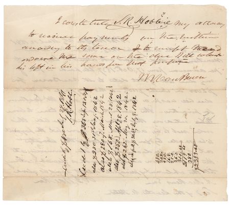 Lot #17 Martin Van Buren Autograph Endorsement Signed - Image 2