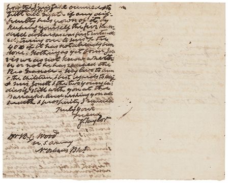 Lot #25 Zachary Taylor Autograph Letter Signed - Image 2
