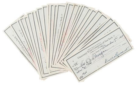 Lot #57 Franklin D. Roosevelt Archive of (34) Checks Signed as President - Image 5