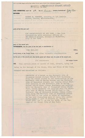 Lot #68 John, Robert, and Joseph Kennedy (3) Documents Signed - Image 7