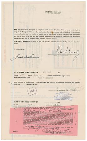 Lot #68 John, Robert, and Joseph Kennedy (3) Documents Signed - Image 8