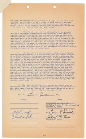 Lot #70 Richard Nixon (5) Documents Signed - Image 7
