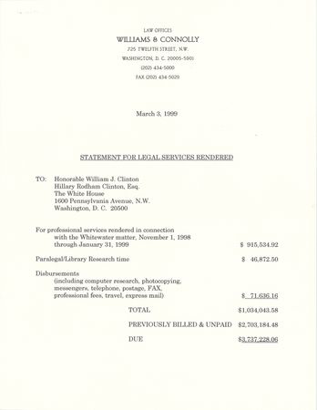 Lot #80 Bill and Hillary Clinton Document Signed as President and First Lady - Image 6