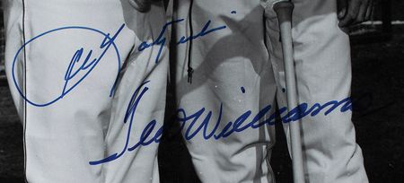 Lot #927 Ted Williams and Carl Yastrzemski Signed Oversized Photograph - Image 2