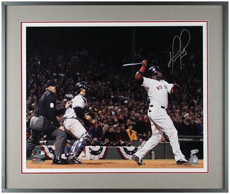 Lot #917 David Ortiz Signed Oversized Photograph - Image 1