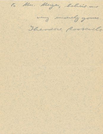 Lot #50 Theodore and Edith Roosevelt (2) Autograph Letters Signed as President and First Lady - Image 4