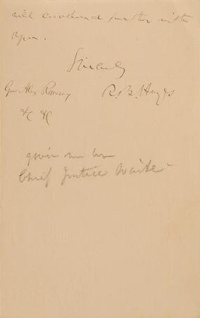 Lot #37 Rutherford B. Hayes Autograph Letter Signed as President - Image 2