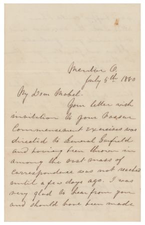 Lot #40 James A. Garfield Letter Signed - Image 3
