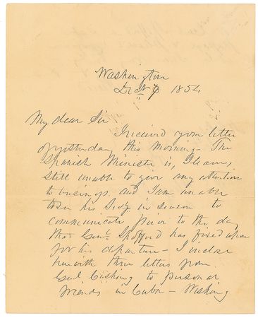 Lot #28 Franklin Pierce Autograph Letter Signed as President - Image 1