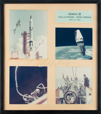 Lot #3091 Gemini 9 Signed Photograph Display - Image 4