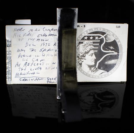 Lot #3433 Gene Cernan's Apollo 17 Flown Lunar