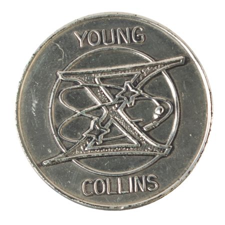 Lot #3074 Jack Lousma's Gemini 10 Flown Fliteline Medallion - Image 1