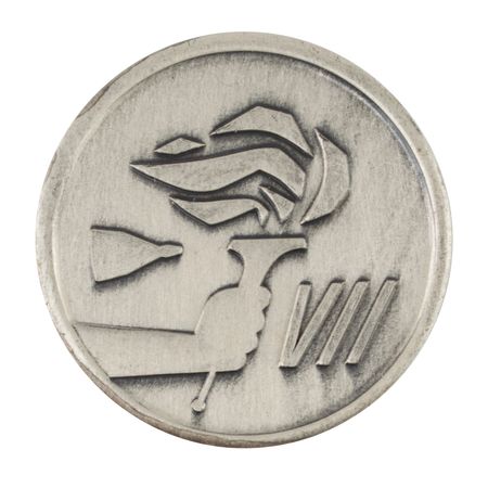 Lot #3076 James Lovell's Gemini 7 Flown Fliteline Medallion - Image 1