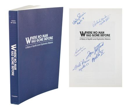 Lot #3479 Apollo Astronauts (5) Signed Book - Image 1