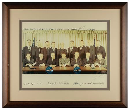 Lot #3068 Walt Cunningham's NASA Astronaut Groups 1 and 2 Signed Photograph - Image 2
