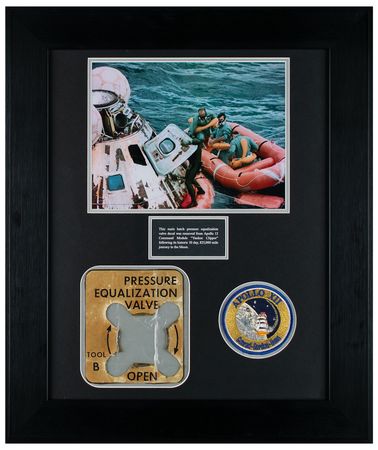 Lot #3265 Apollo 12 Flown Command Module Pressure Equalization Valve Decal - Image 1