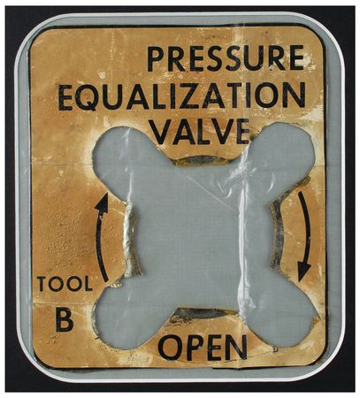 Lot #3265 Apollo 12 Flown Command Module Pressure Equalization Valve Decal - Image 3