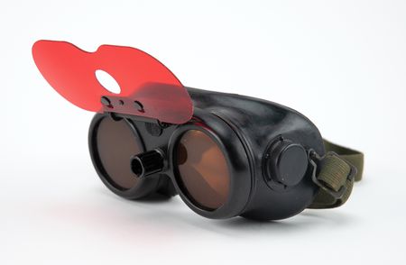 Lot #3708 WWII Variable-Density Gunner's Goggles - Image 1