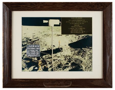 Lot #3268 Apollo 12 Lunar Surface Flown Television Camera Plaque - Image 1
