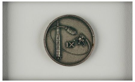 Lot #3163 Apollo 9 Flown Robbins Medallion and Patch Display from the Collection of Dave Scott - Image 2