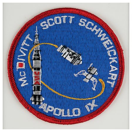 Lot #3163 Apollo 9 Flown Robbins Medallion and Patch Display from the Collection of Dave Scott - Image 3