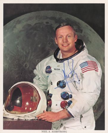 Lot #3253 Neil Armstrong Signed Photograph