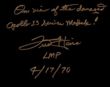 Lot #3330 Fred Haise Signed Oversized Photograph - Image 2