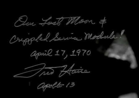 Lot #3331 Fred Haise Signed Oversized Photograph - Image 2