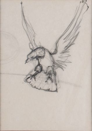 Lot #3672 Apollo 11: Al Steven Original Apollo 11 Emblem Sketch - Image 2