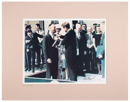 Lot #3060 Alan Shepard Signed Limited Edition Photograph - Image 1