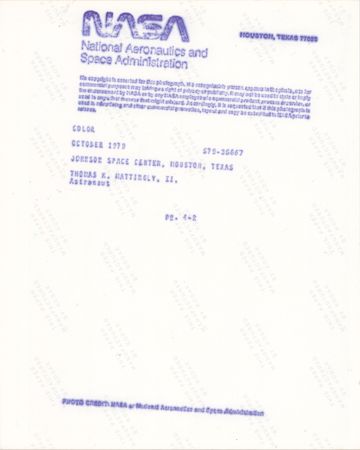 Lot #3344 Ken Mattingly Signed Photograph - Image 2