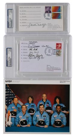 Lot #3533 STS-51-L Space Shuttle Challenger (2) Signed Launch Day Covers - Image 1