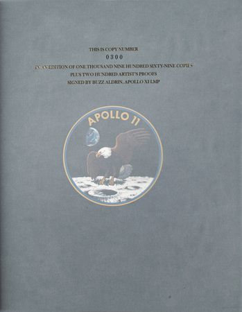 Lot #3192 Buzz Aldrin Signed Print and Limited Edition Moonfire Book - Image 5
