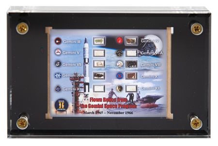 Lot #3073 Gemini Program Artifact Display [Attested to as flown by Jerry Czubinski] - Image 1
