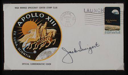 Lot #3307 Apollo 13 Signed Astronaut and Mission Control Display - Image 2
