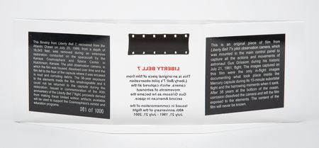 Lot #3044 Liberty Bell 7 Flown Film - Image 2